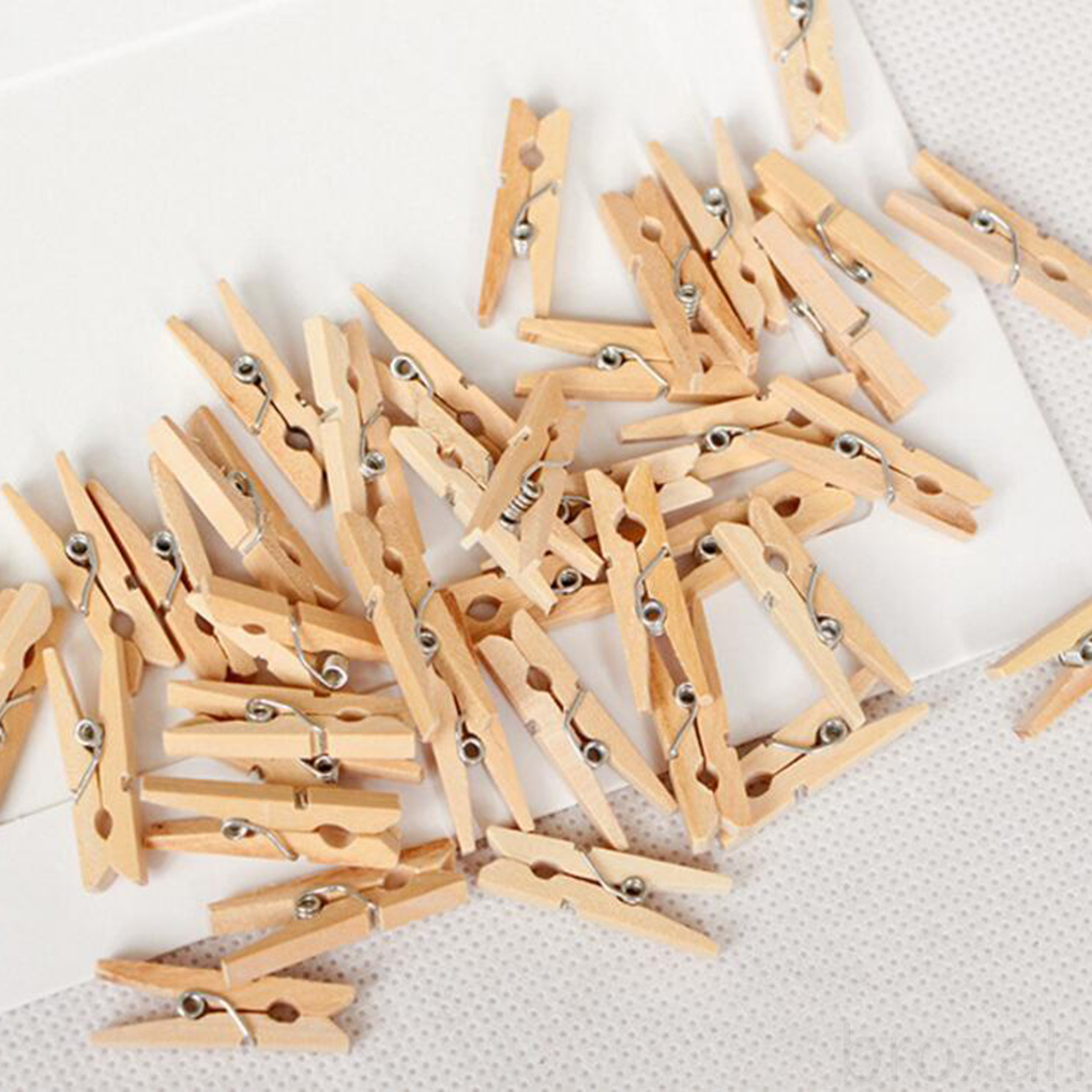 Set kẹp gỗ phơi quần áo treo ảnh tiện lợi