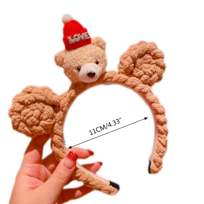 Băng Đô Tai Gấu Bông Hóa Trang Lolita