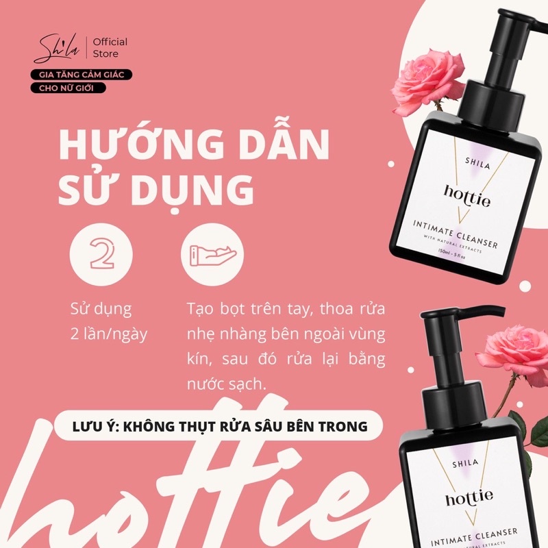 Dung dịch vệ sinh phụ nữ Shila hương quyến rũ 150ml (Shila Intimate Cleanser Hottie) - Azzin Store