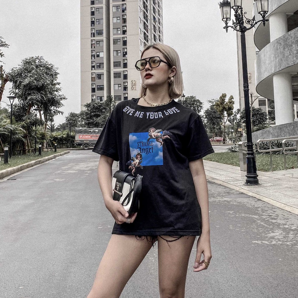 Áo Phông Rộng Dáng Unisex Cho Cả Nam Và Nữ - Áo Thun Thiết Kế In 5D - Chất Vải Cotton Cao Cấp Dày Dặn Mặc Cực Thích T1 | BigBuy360 - bigbuy360.vn
