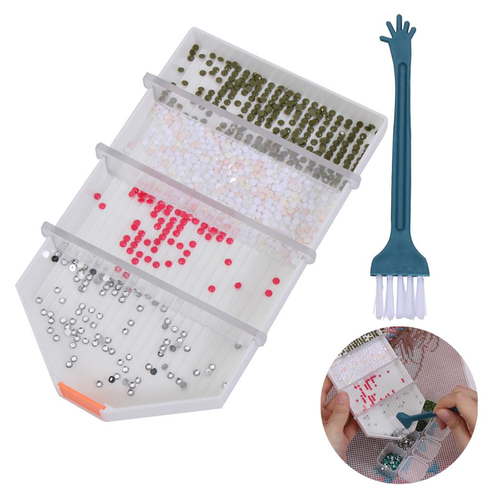 Khay Đựng Cọ Vẽ Tranh Chữ Thập Sức Chứa Lớn