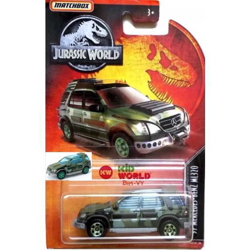 Xe mô hình Matchbox Jurassic World Series '97 Mercedes-Benz ML320 GDN99.