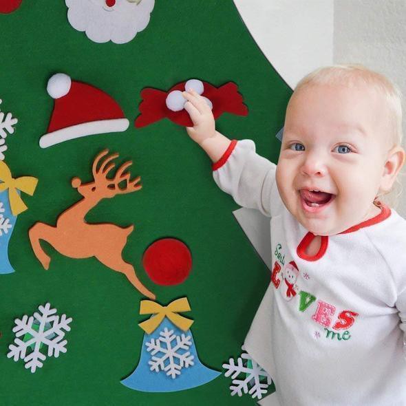 Cây thông noel treo tường loại dày tặng kèm đèn nháy trang trí 5m
