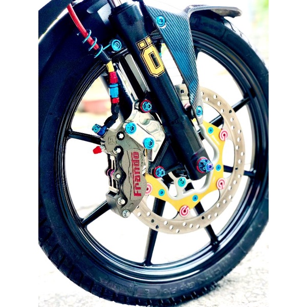 Heo adelin 4pis mod fandol + pass gắn đĩa 260 - 267 gắn như zin cho dòng xe