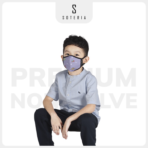 Khẩu trang thời trang SOTERIA Dino ST072 - N95 lọc 99% bụi mịn 0.1 micro - Size S,M,L