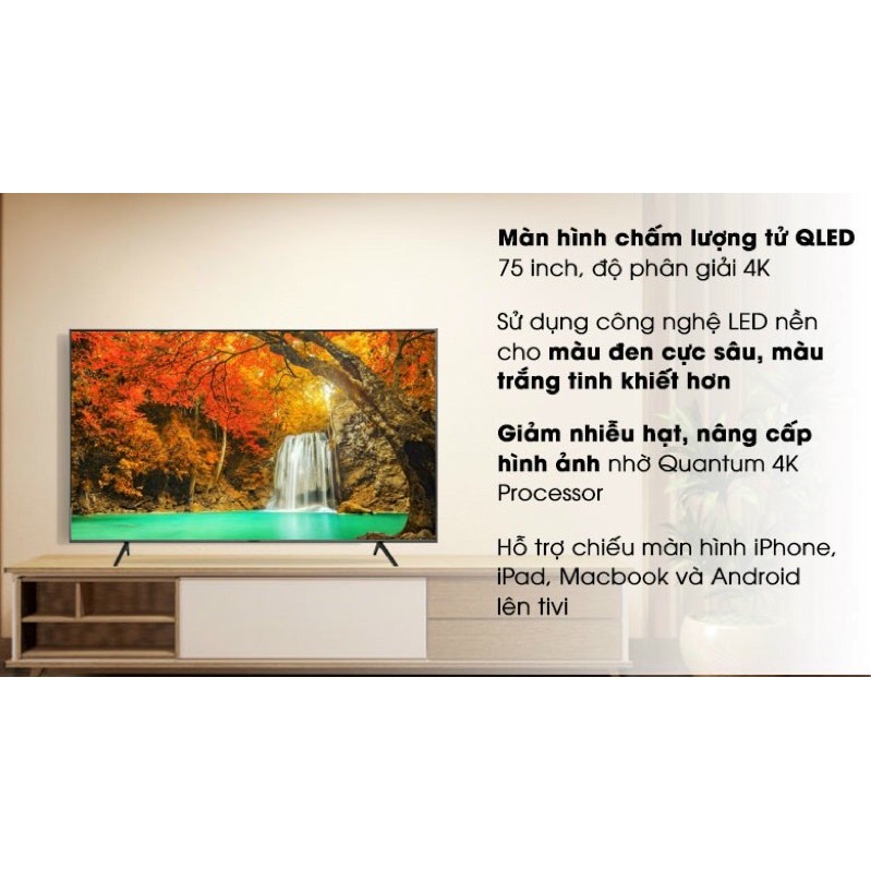 Smart tivi QLED Samsung 4K 75 inch QA75Q65R