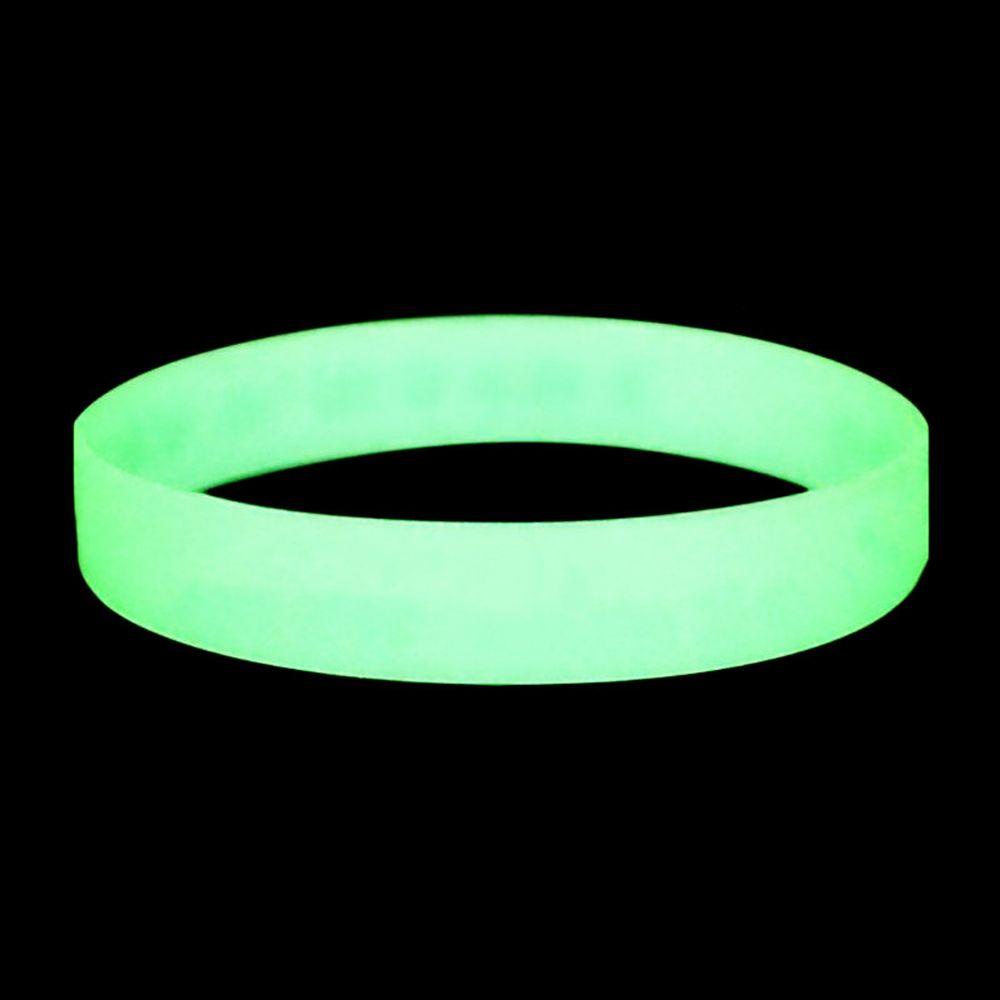 Vòng Tay Cao Su Silicone Dạ Quang Màu Trơn Thời Trang