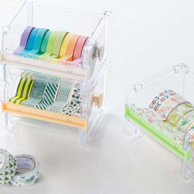 Giá cắt băng keo washi tape cutter bằng mica