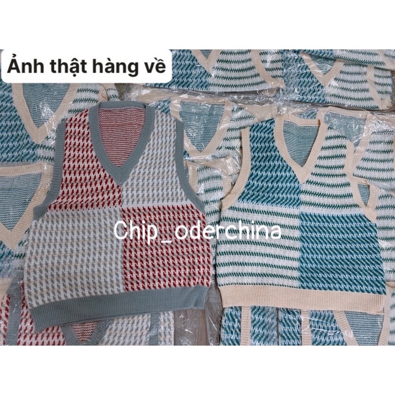 Áo gile len thổ cẩm mẫu mới siêu xinh hàng quảng châu loại 1 thích hợp cho mùa thu | BigBuy360 - bigbuy360.vn