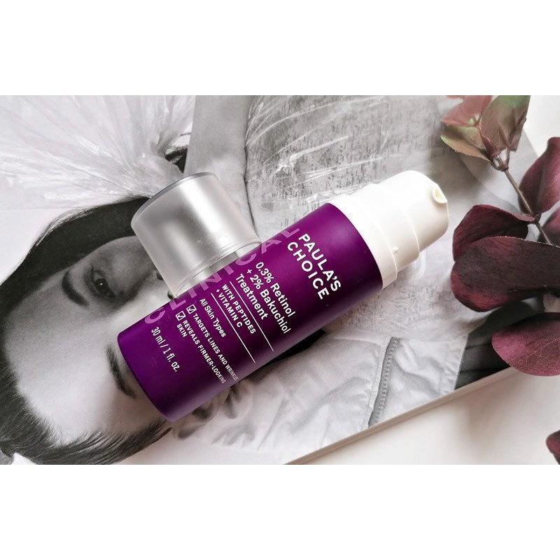0.3% RETINOL + 2% BAKUCHIOL PAULA'S CHOICE tinh chất chống lão hoá 5ml - 30ml