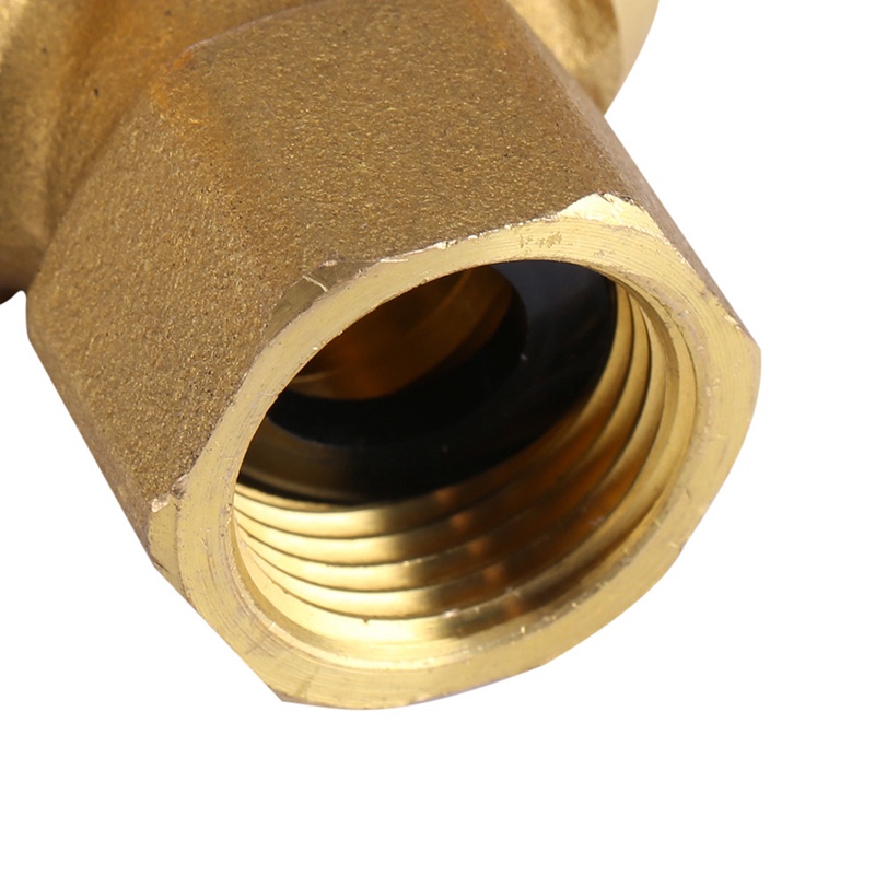 Brass Garden Irrigation 2 Way Double Tap Hose Adapter Dual Faucet Connector