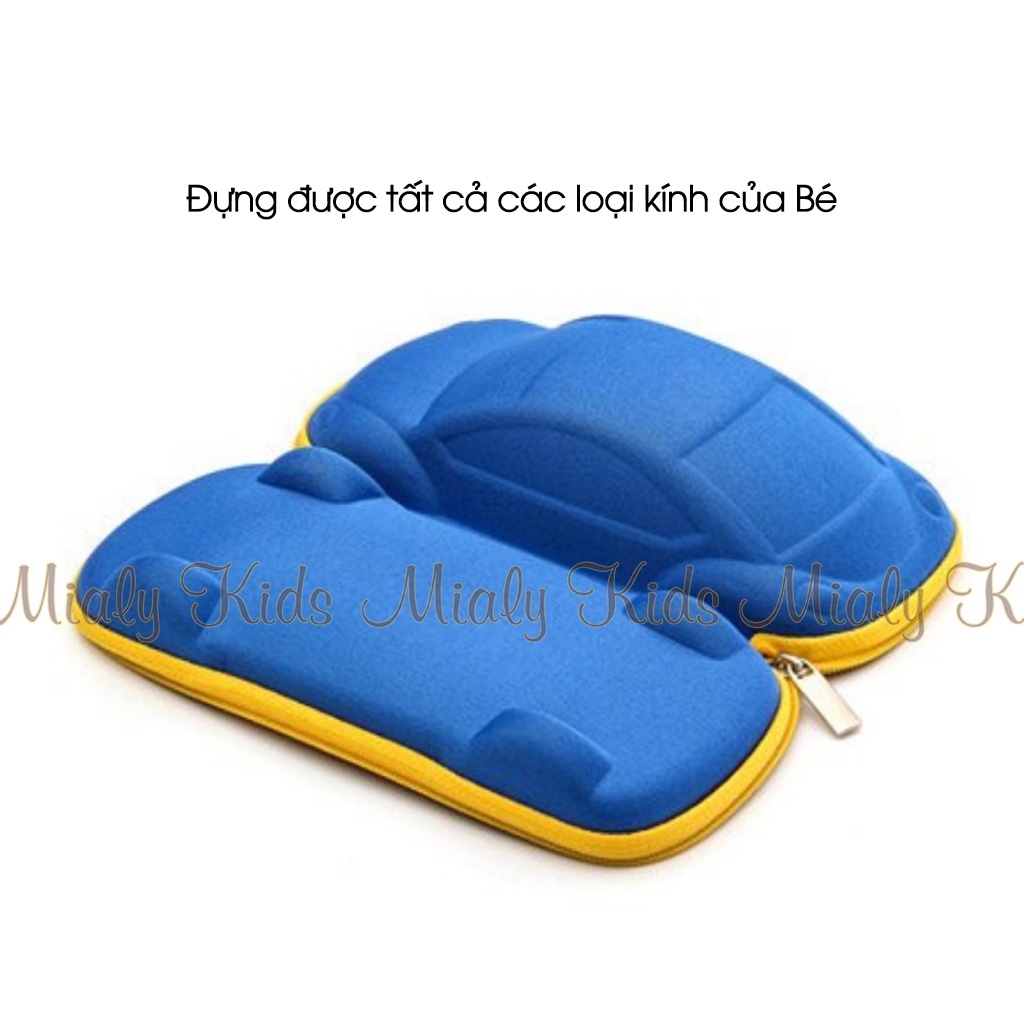 Kính Mát Trẻ Em Kèm Hộp Đựng Kính Phong Cách Hàn Quốc - Kính Mắt Gọng Tròn Dễ Thương Cho Bé Trai Bé Gái Từ 1-4 Tuổi