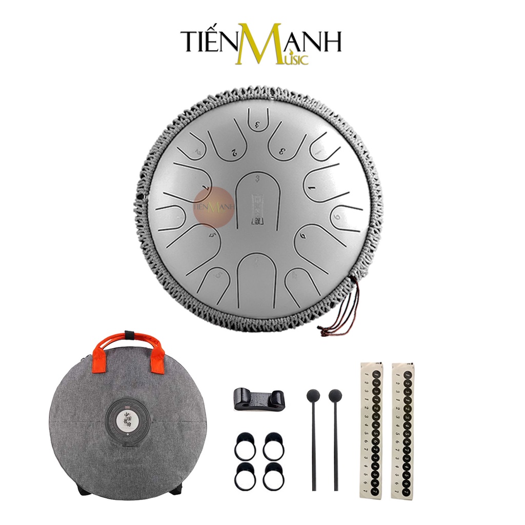 Trống Tank Hluru 15 Tone Cao Cấp TBP15 (Tone C & D Tùy Chọn - Steel Tongue Drum Lưỡi Thép Không Linh)