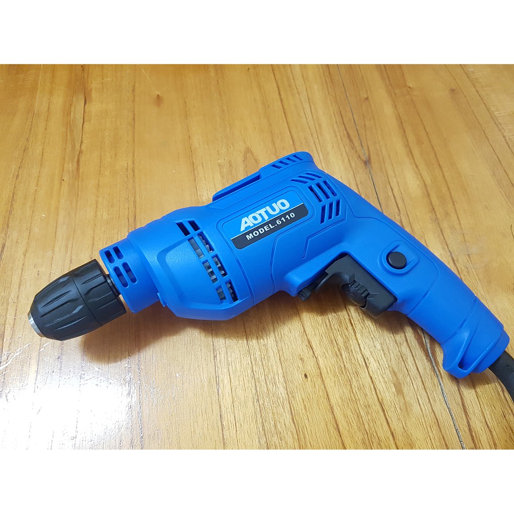 Máy khoan cầm tay, AOTUO 6110 (550W), bảo hành 1 tháng