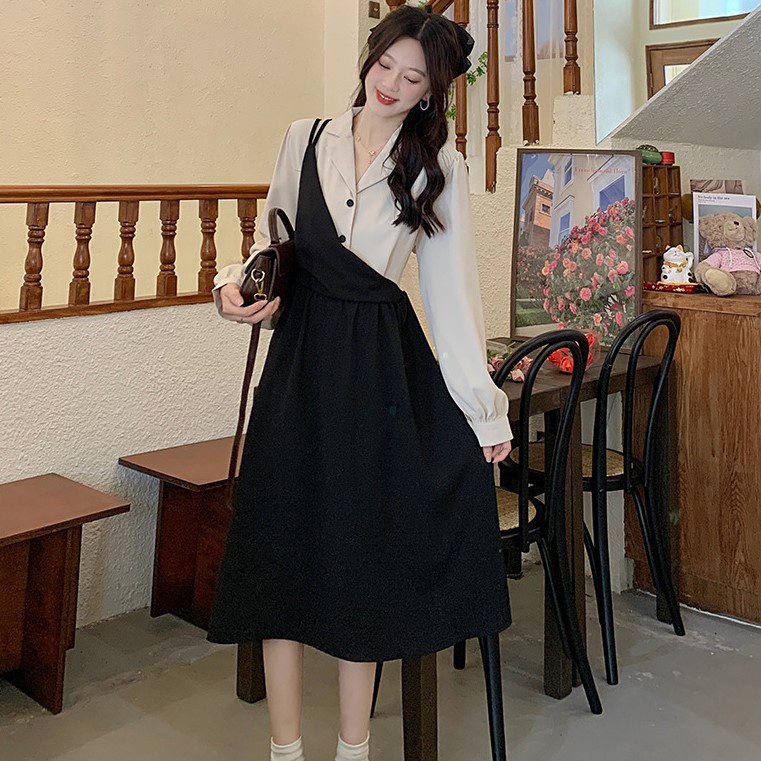 Váy sơ mi vạt chéo ⚡ ẢNH THẬT⚡cách điệu trendy phong cách ullzang