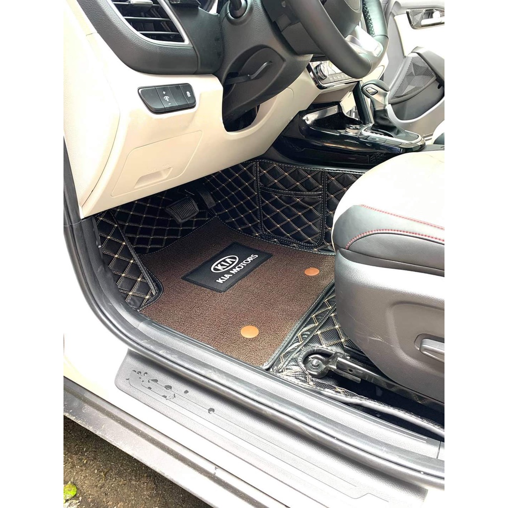 Thảm lót sàn ô tô 6D Kia Seltos 2020-2022 chống nước, không mùi, phủ kín 90% sàn xe