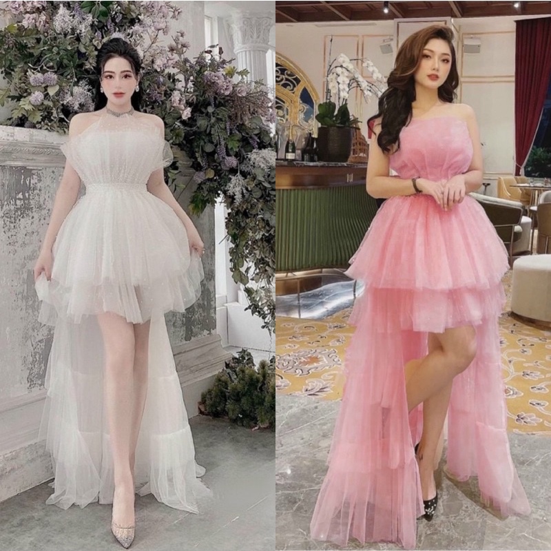 ĐẦM CÚP TẦNG ĐUÔI TÔM full size S/M/L/XL( ảnh và video đỏ shop tự chụp 100%)