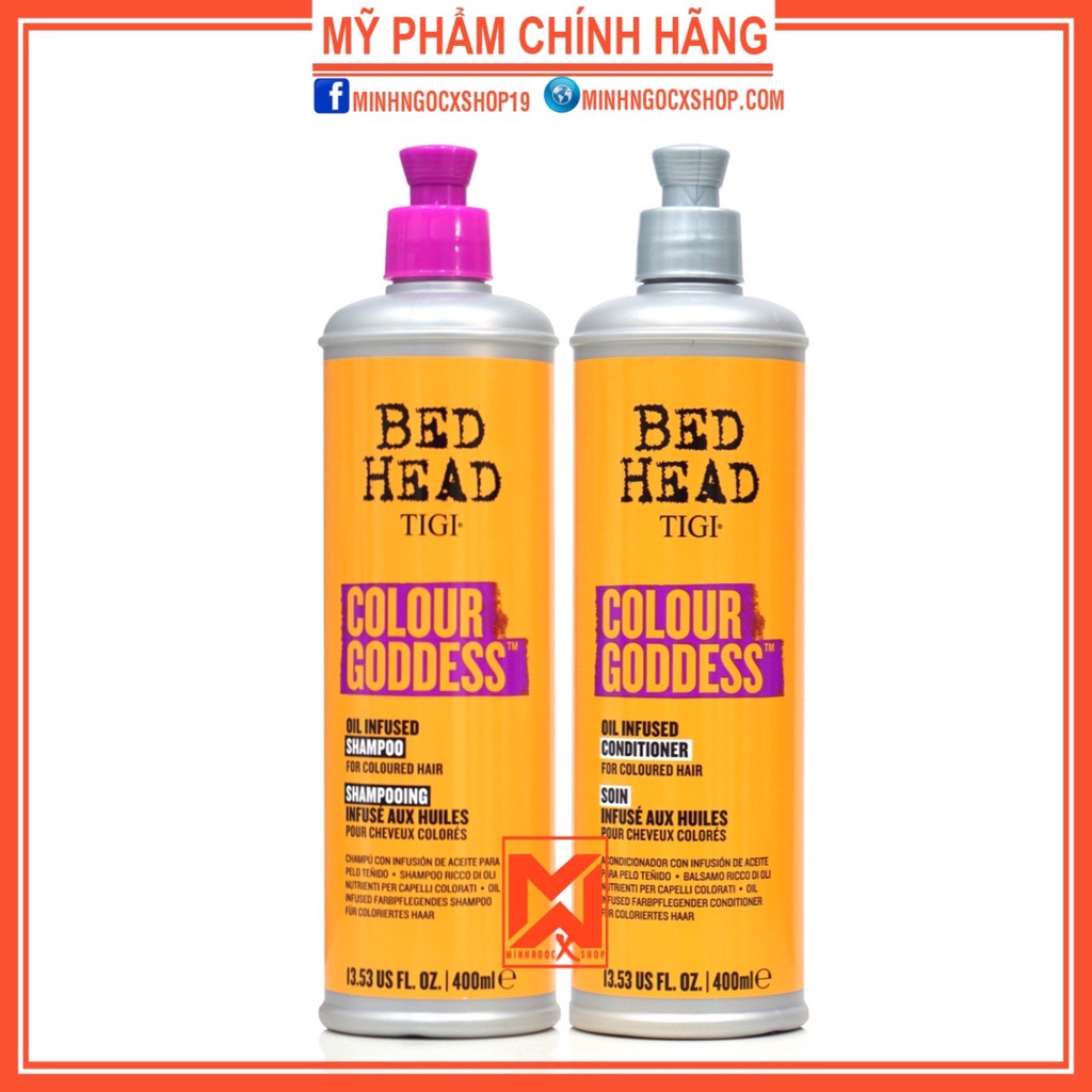 Dầu gội xả cho tóc nhuộm TIGI COLOUR GODDESS 400ml chính hãng