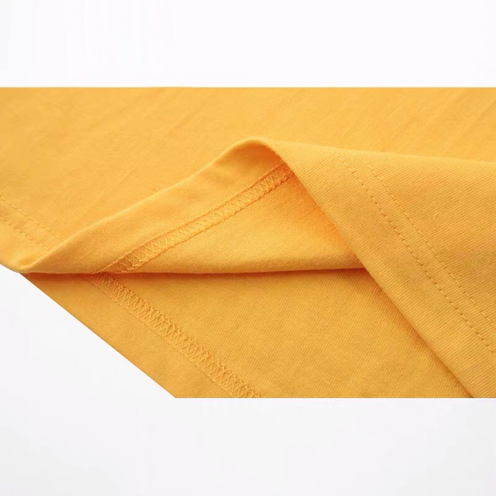 Áo thun unisex tay lỡ, Áo phông unisex form rộng Nelly Heybig streetstyle 100% cotton in hình cute màu vàng M5