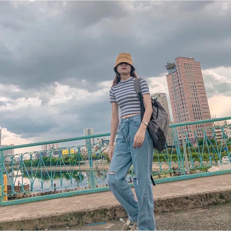 Quần jean ống suông 100cm | BigBuy360 - bigbuy360.vn