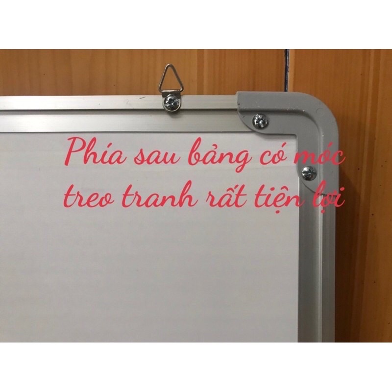 Bảng Từ trắng(80/120cm)nhập khẩu Hàn Quốc (khuyến mại bút lông ,6viên hút từ, nệm lau)