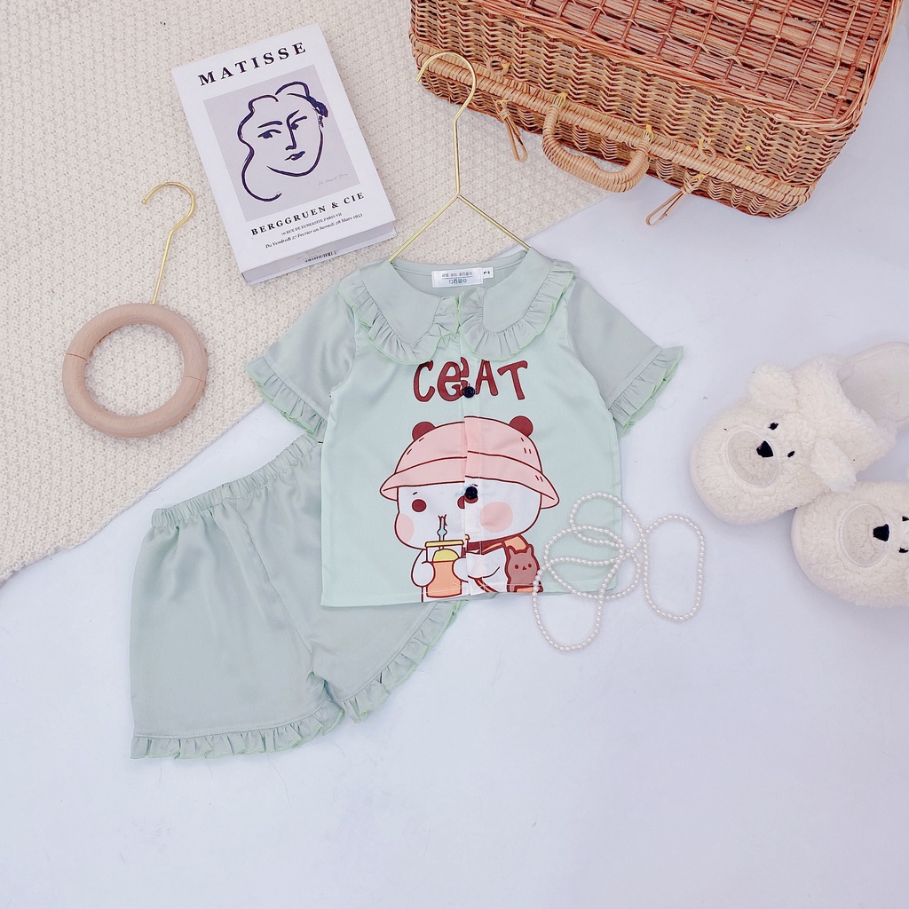 XẢ HÀNG LẺ SIZE 10-30KG Đồ pizama đùi mặc nhà cho bé gáI