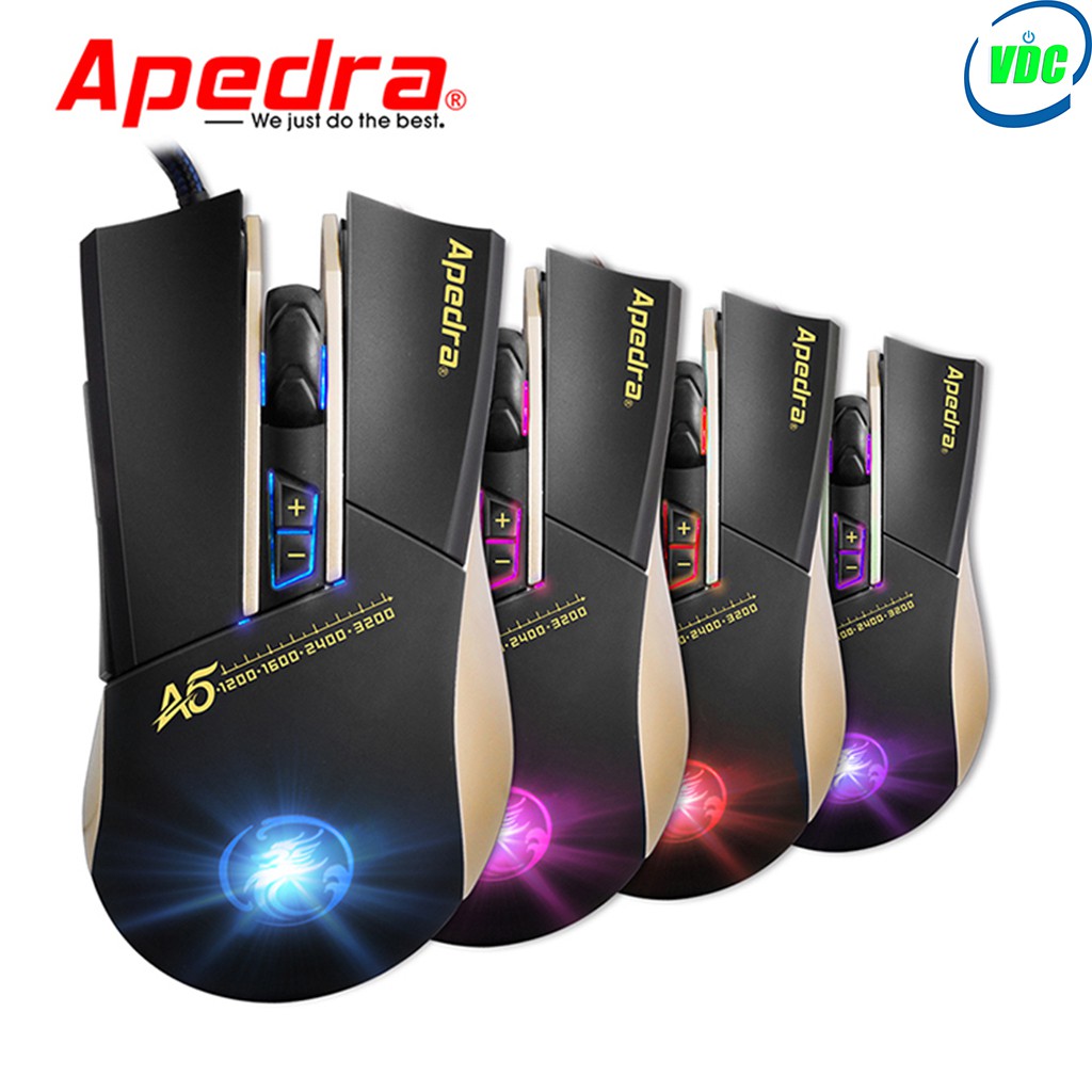 Bộ phím, chuột Gaming Apedra Gk-49 + Chuột Apedra A5 | BigBuy360 - bigbuy360.vn
