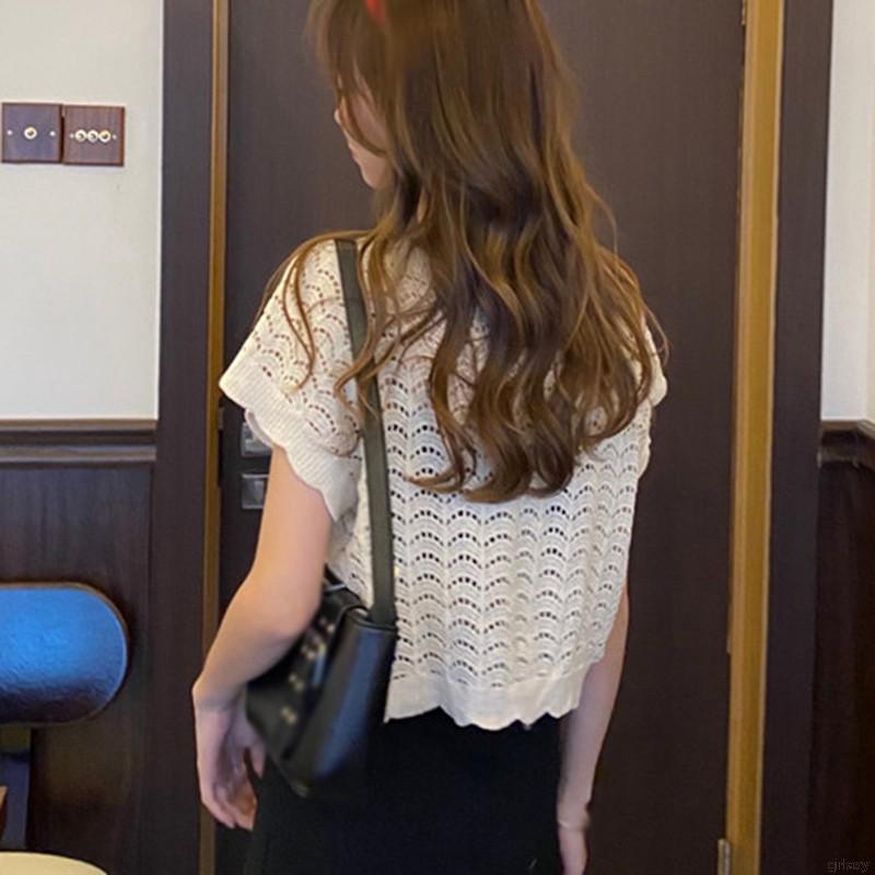 Áo Thun Tay Ngắn Cổ Tròn In Họa Tiết Phong Cách Retro Hàn Quốc | BigBuy360 - bigbuy360.vn