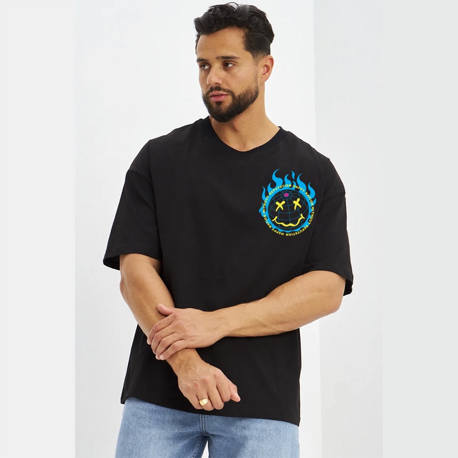 Áo thun Relax in chữ hiệu ứng, áo phông Unisex form rộng vải Cotton cá tính thoáng mát Local Brand Có Big Size