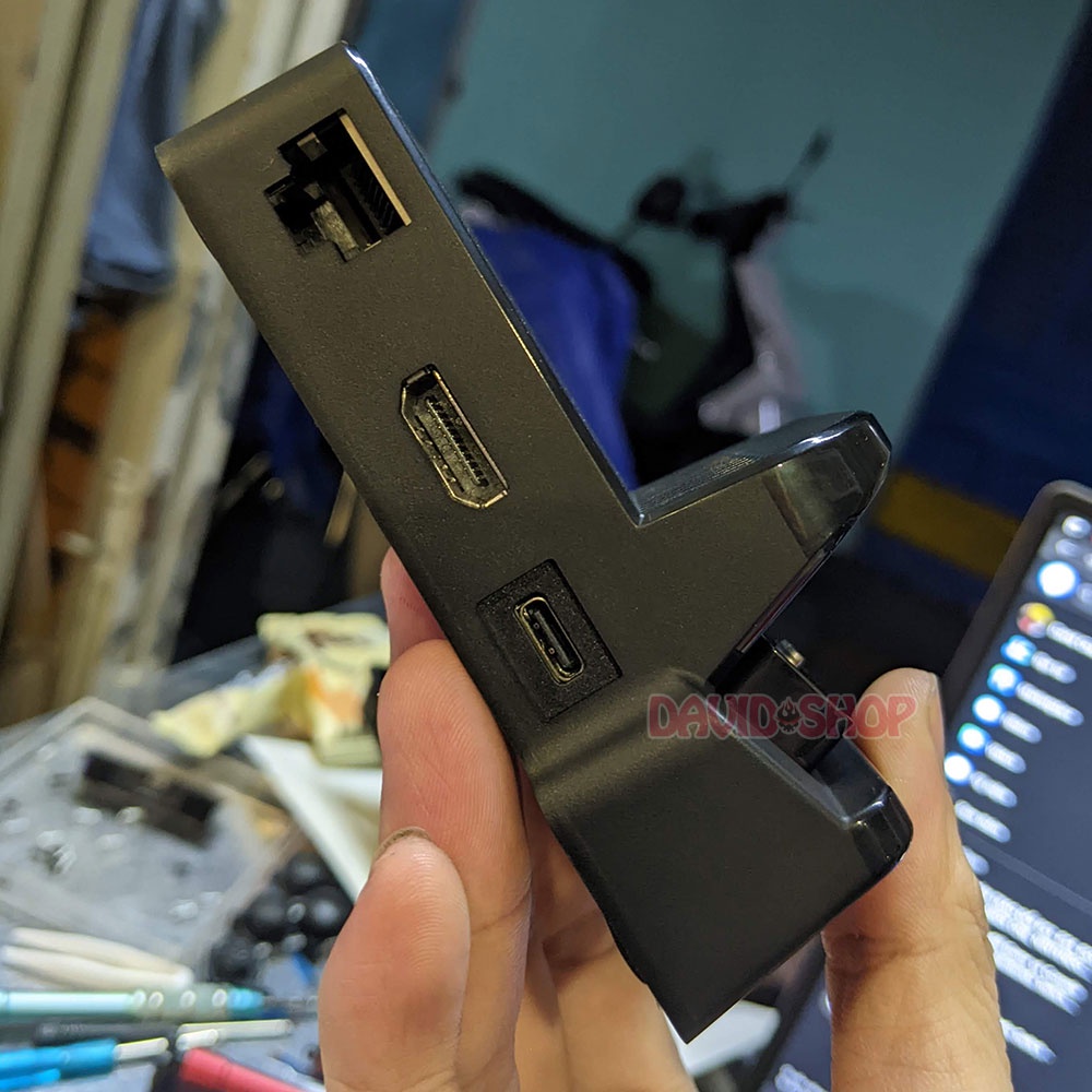 Vỏ dock mini hãng Aolion dùng mod mạch từ dock zin của Nintendo Switch OLED