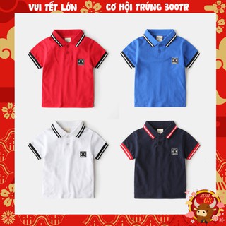Áo POLO chất thun cá sấu in hình hộp nhạc MUSIC thời trang, an toàn cho bé