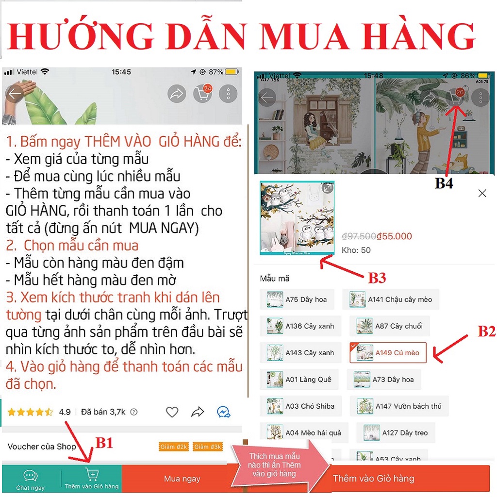 Decal dán tường phòng khách, giấy dán tường phòng ngủ, decal dán tường 3d, hình dán tường cây xanh