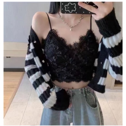 Mẫu mới nhất - Áo bra ren cao cấp hoa hồng 3d siêu xinh MS3654