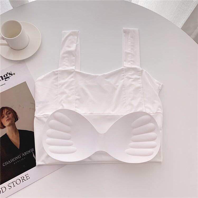 Áo Lót Nữ Su Đúc 2 Dây Bảng To, Áo Bra Su Đẹp Thể Thao Dáng Dài [Có Mút Ngực] Hieu Store24h - 123