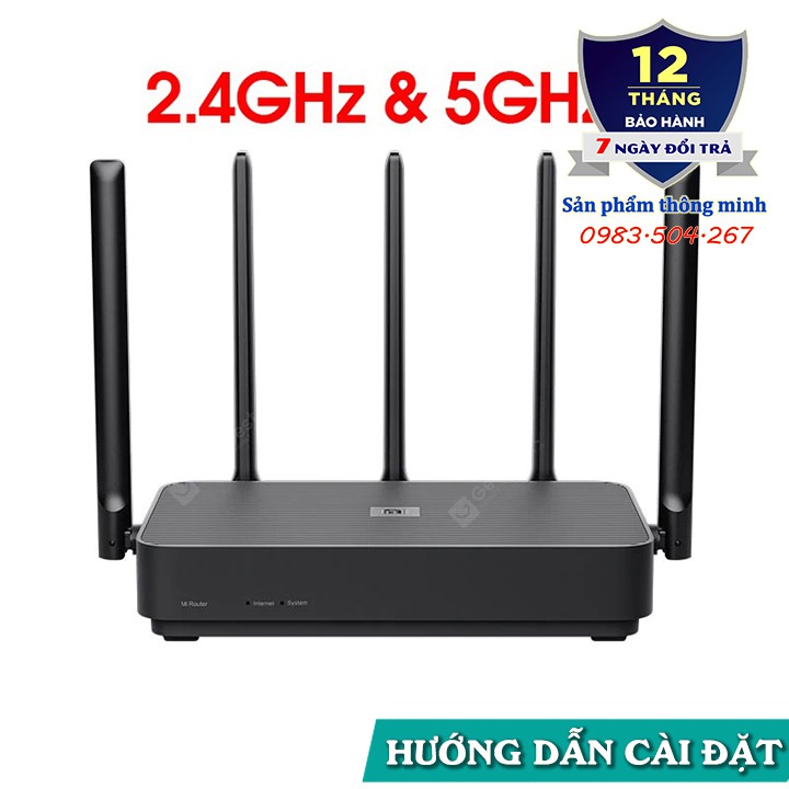 Router Wifi Xiaomi 4 Pro hỗ trợ 128 thiết bị - 2 băng tần 2,4GHz và 5GHz | BigBuy360 - bigbuy360.vn