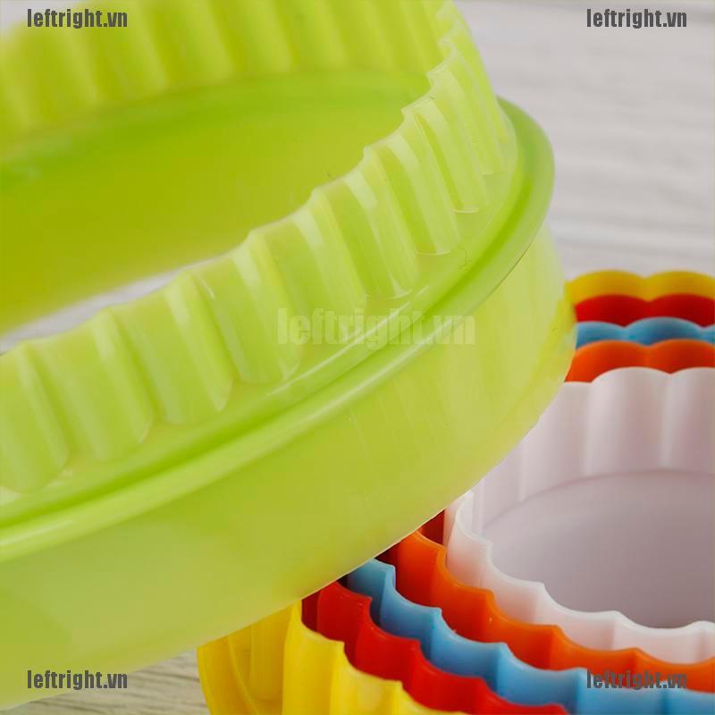 Bộ 6 Khuôn Cắt Bột Làm Bánh Bao Hình Tròn / Bông Hoa Tiện Dụng Cho Nhà Bếp