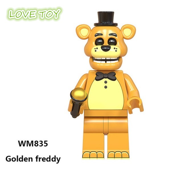 Nkodok FNAF series lego compatible Fazbear,Bonnie,Chica,Foxy,Freddy minifigures for kids lego toys