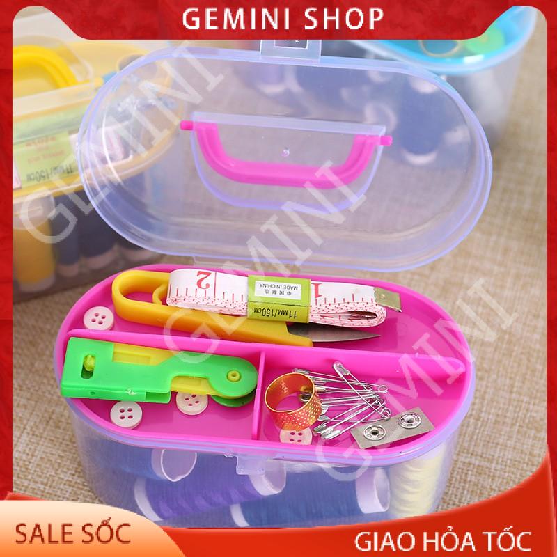 Bộ Hộp Kim Chỉ Đa năng K16 24 món May Vá Đầy Đủ Gia Đình Kim Khâu, Chỉ Kéo Thước Dây loại 1 GEMINI SHOP