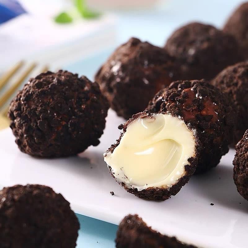 BÁNH QUY SOCOLA VANI NHÂN CHẢY 3 LỚP