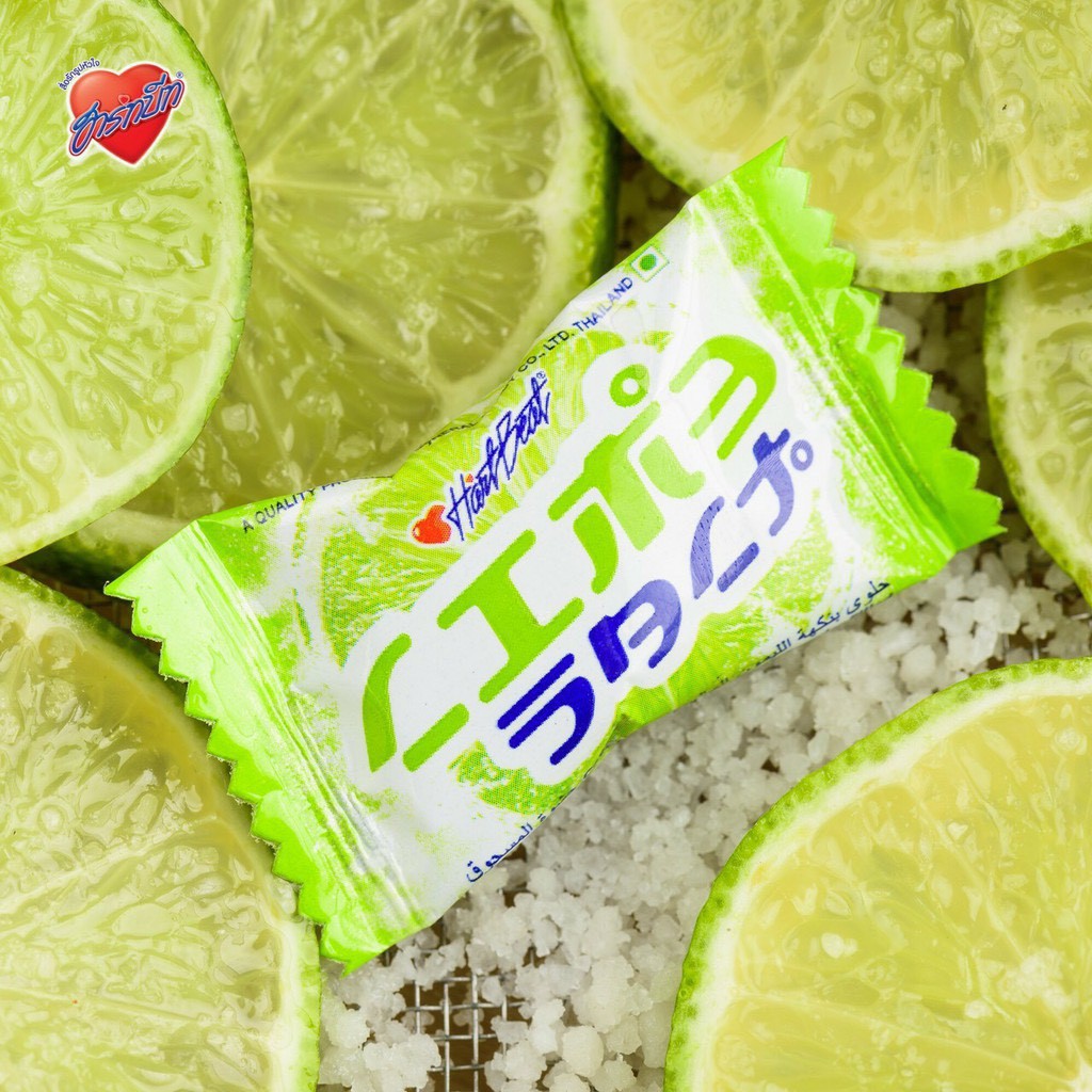 Gói 120gam Kẹo chanh muối Hartbeat Thái Lan