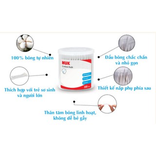 [NUK][CHÍNH HÃNG] TĂM BÔNG COTTON NUK