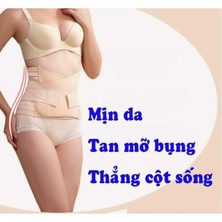 [HOT FS50K] Đai Nịt Bụng Định Hình Eo Thon 2 Lớp Thun