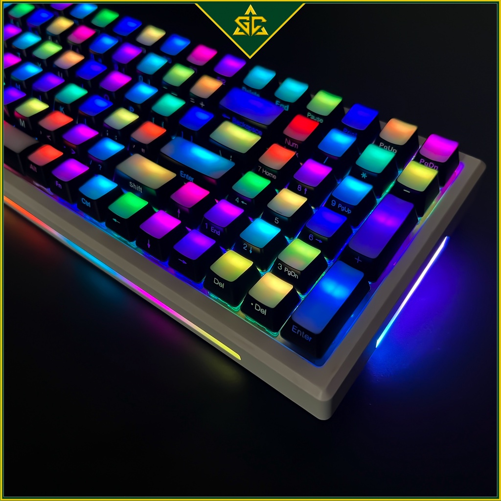 Keycap Pudding Side Print - Keycap Reverse Pudding lắp cho bàn phím cơ LED RGB