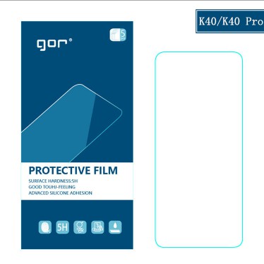 Bộ 5 film PPF dán dẻo chống xước trong suốt Gor 0.15mm Xiaomi Redmi K40 Pro / K40 gaming / K30 / K20 Ốp lưng Siliconỏng