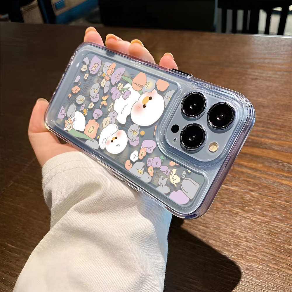 Ốp Điện Thoại Trong Suốt Hình Vịt Dễ Thương Cho iphone 14 Pro Max Plus 13 11 12 7Plus X XR XS Max 7 8 SE 2020