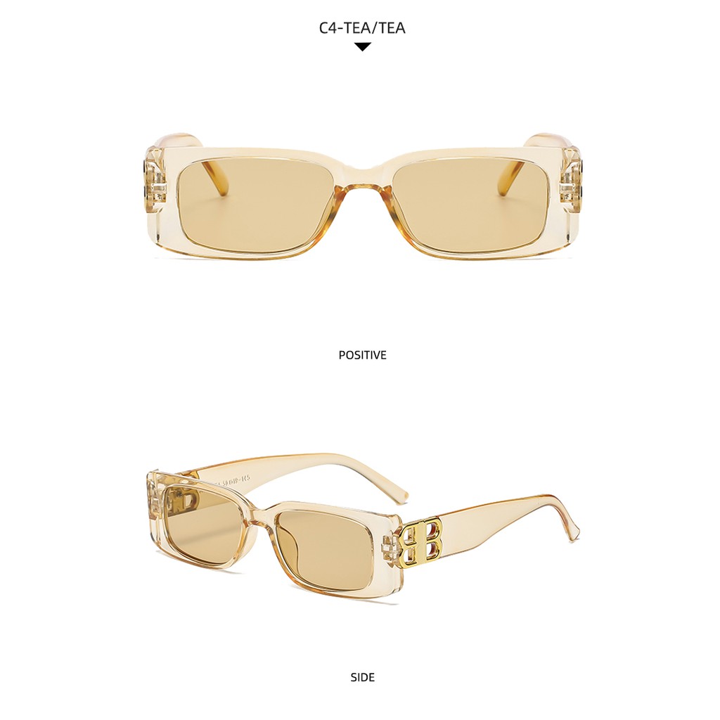 Mắt kính gọng hình hộp nhỏ thiết kế rỗng thời trang 2021 cho nữ