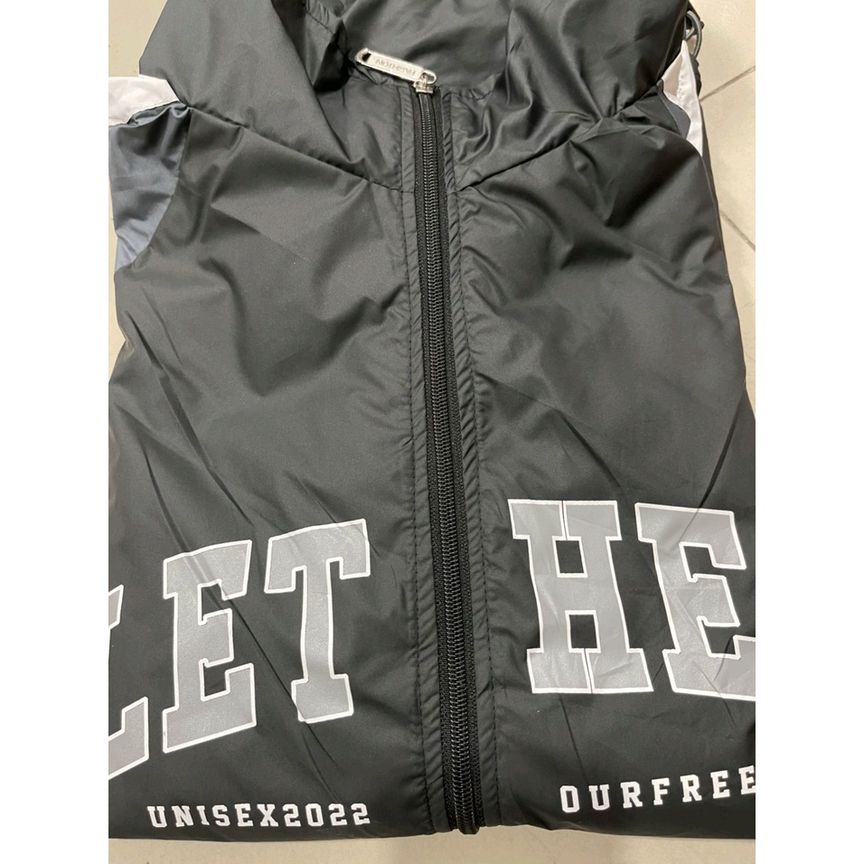Áo Khoác Bomber Jacket Dù 2 Lớp LET HES Varsity Form Rộng Nam Nữ Unisex Phong Cách Hàn Quốc Ulzzang