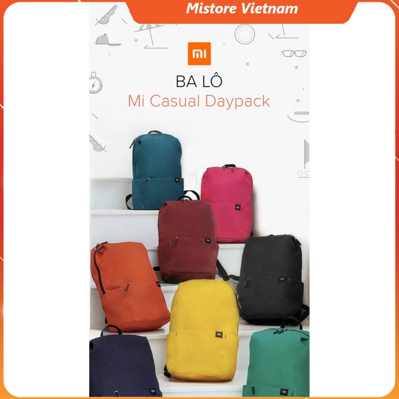 Balo du lịch Xiaomi Mi Casual Daypack - Balo Mini Đeo Vai Xiaomi Backpack - Chống Nước - Nhỏ Gọn - Xinh Xắn - Chính Hãng