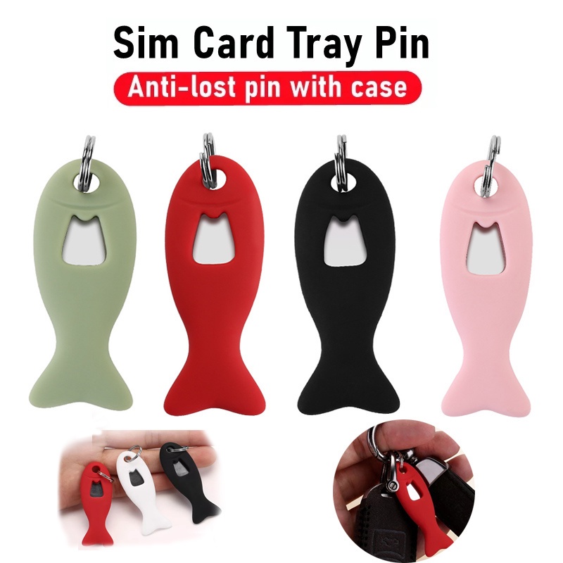 Thẻ Sim Bằng Silicon Chống Mất Thông Dụng Kèm Ngăn Đựng Thẻ SD/ Sim Cho Máy Tính Bảng