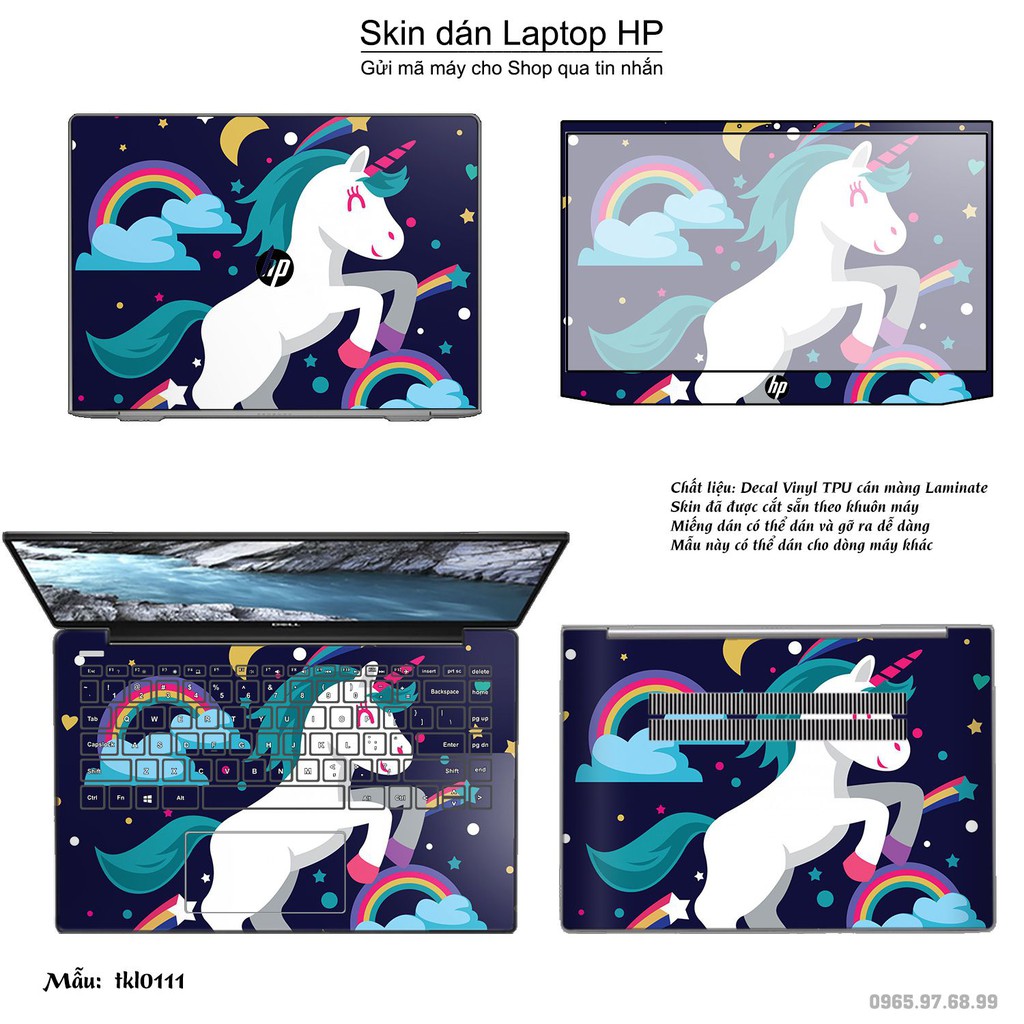 Skin dán Laptop HP in hình thiết kế _nhiều mẫu 2 (inbox mã máy cho Shop)